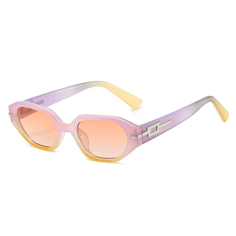 Elegant Retro Inspired Faceted Sunglasses Stornfield
