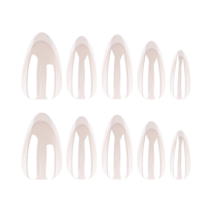 Artistic stiletto nails with elegant French tip embellishments Stornfield