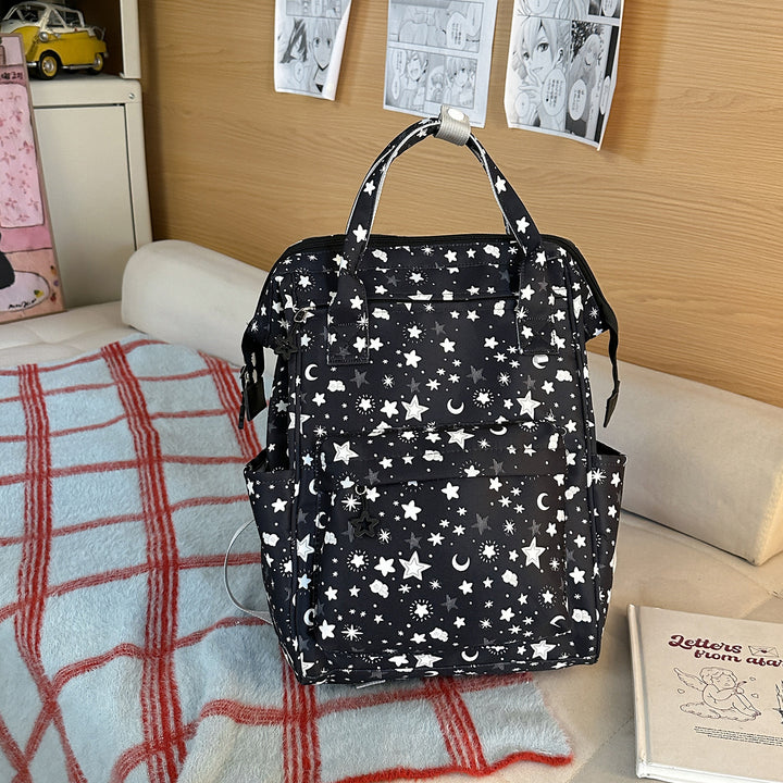 Stylish Star-Patterned Backpack Stornfield