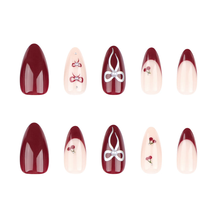 Glamorous stiletto nails with delicate accents Stornfield