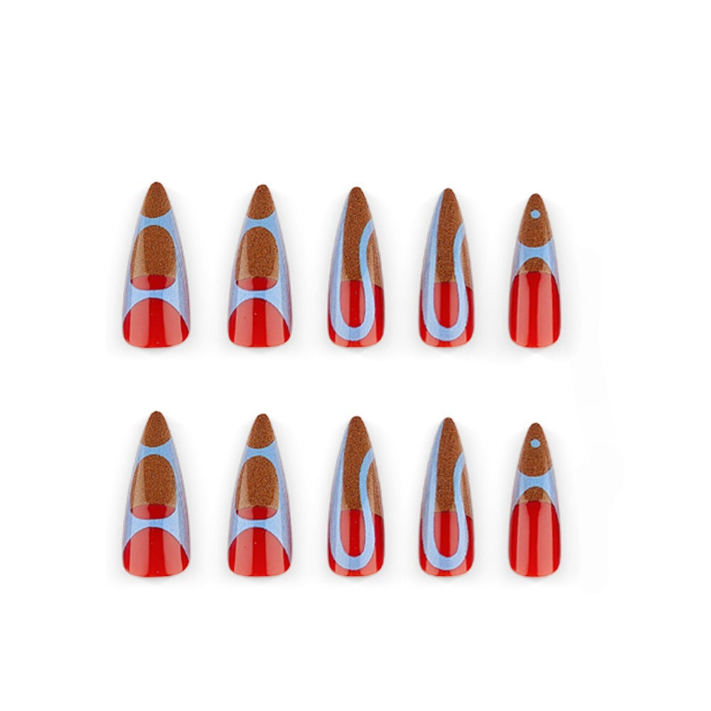 Artificial Nails in Modern, Geometric Design Stornfield