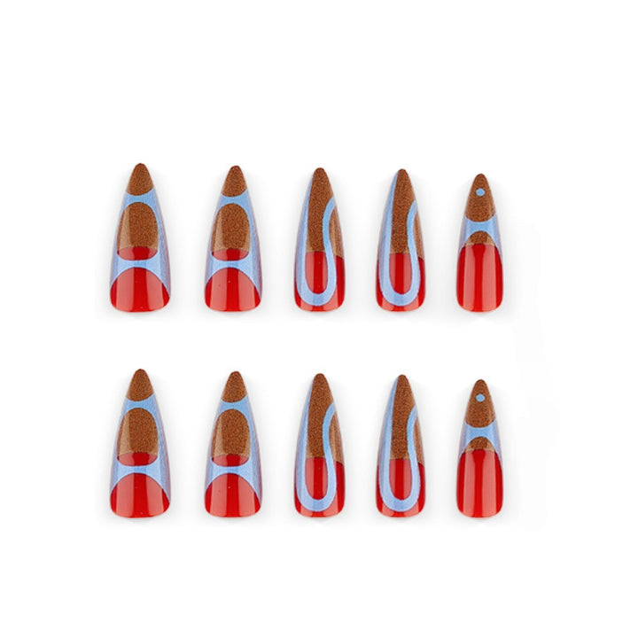 Artificial Nails in Modern, Geometric Design Stornfield