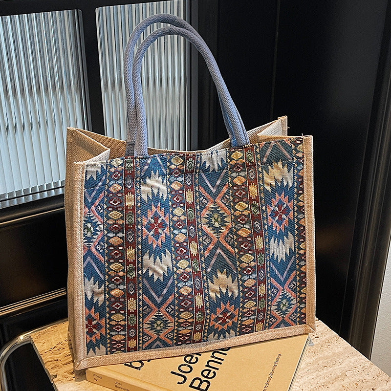 Ethnic-Inspired Decorative Tote Bag