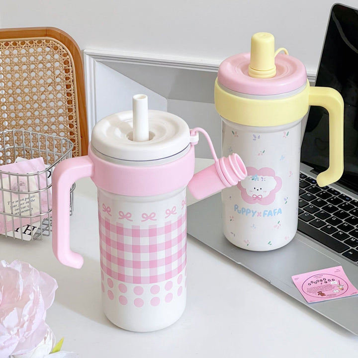 Women's drinking container with cheerful cat design Stornfield