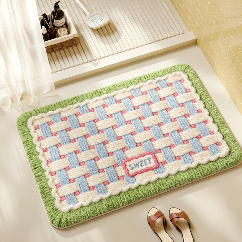 Cozy Woven Bathroom Rug