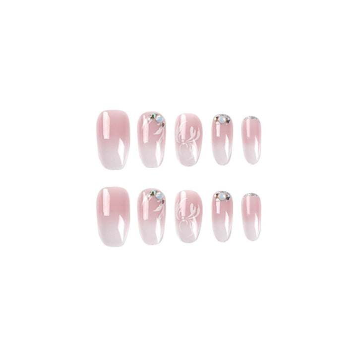 Artful Nail Extensions with Elegant Ombre Design Stornfield