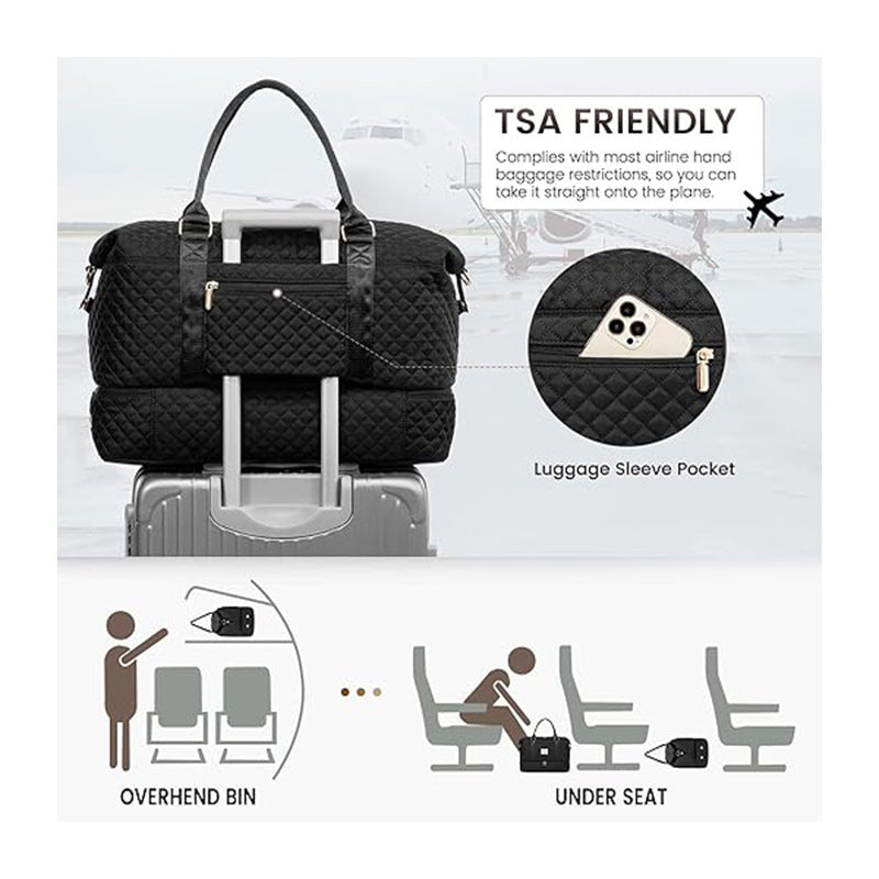 Padded Travel Bag with Removable Cosmetic Pouch Stornfield