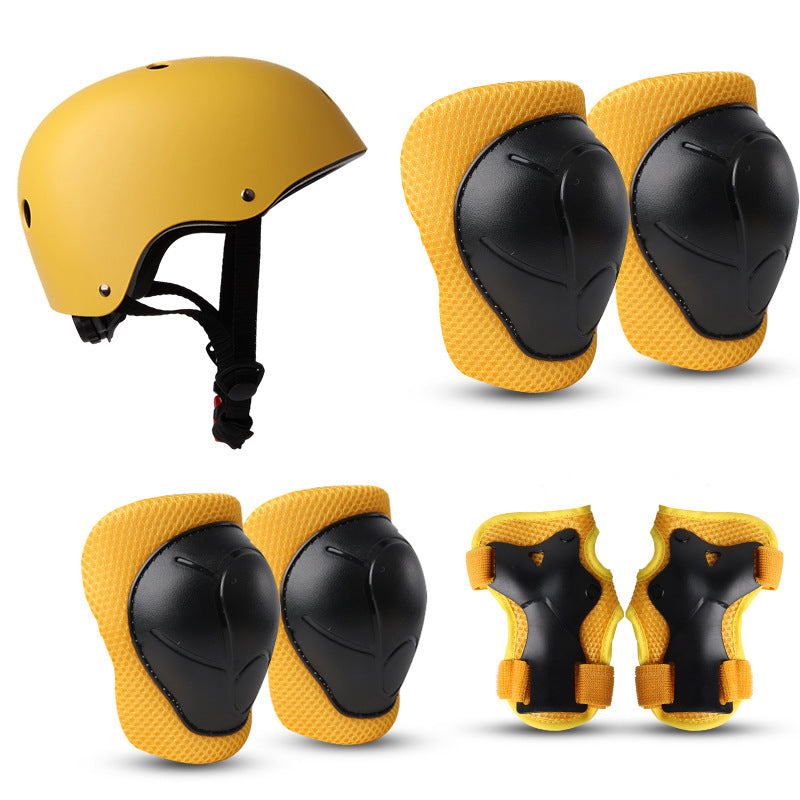 Children's Colorful Safety Helmet and Protective Gear Set Stornfield