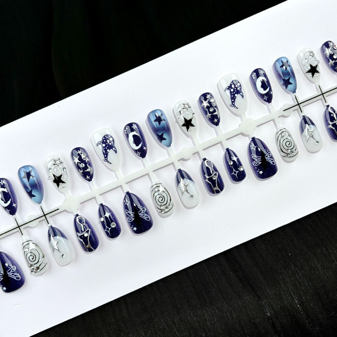 Celestial Design Press-On Nail Art Set