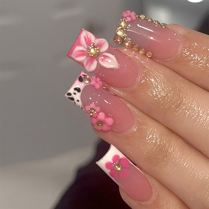 Artistic Floral Press-On Nail Design Stornfield 1789389515