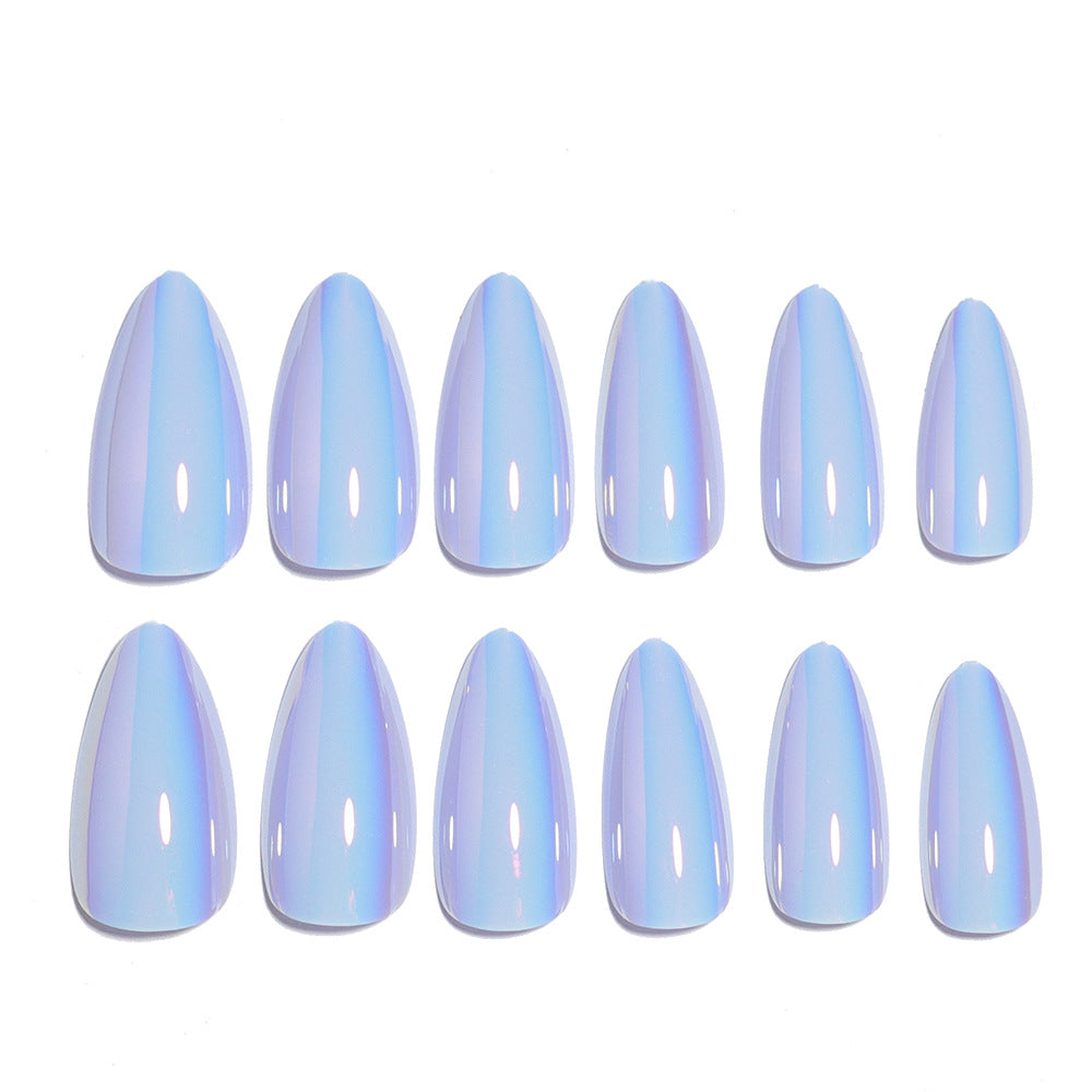 Elegant Glossy Almond-Shaped Press-On Nails Stornfield