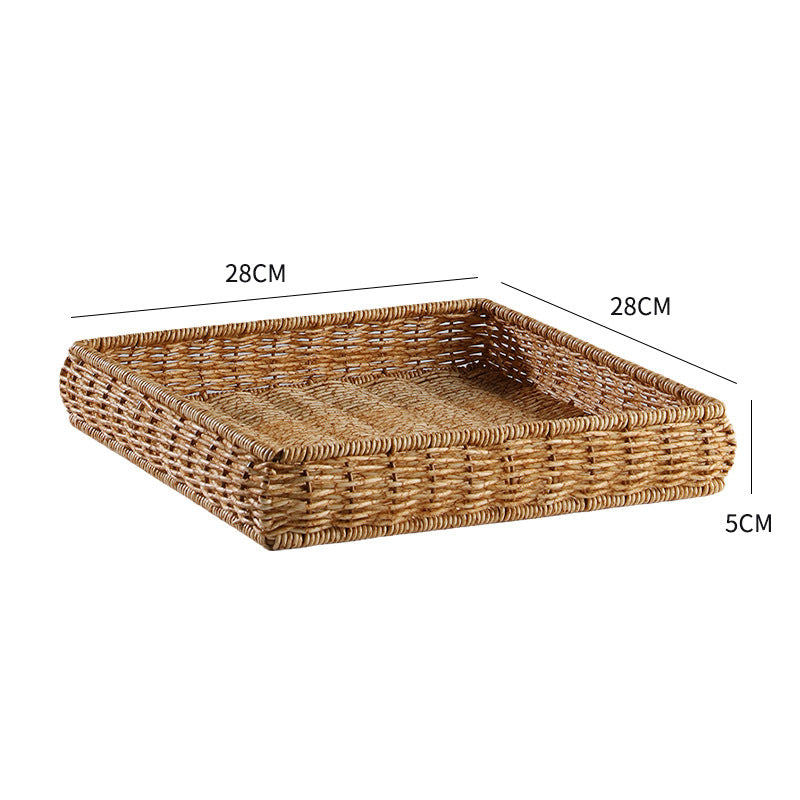 Handwoven Decorative Serving Tray Stornfield 1783754312