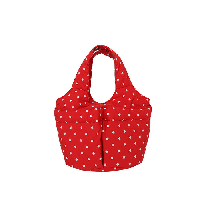 Quilted Polka Dot Utility Tote