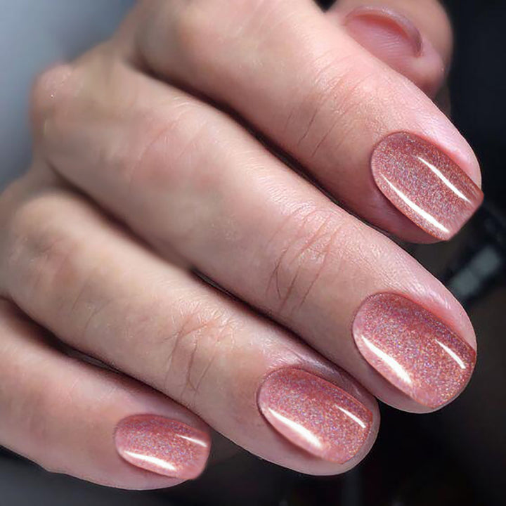 Glittery Press-On Toenail Set Stornfield