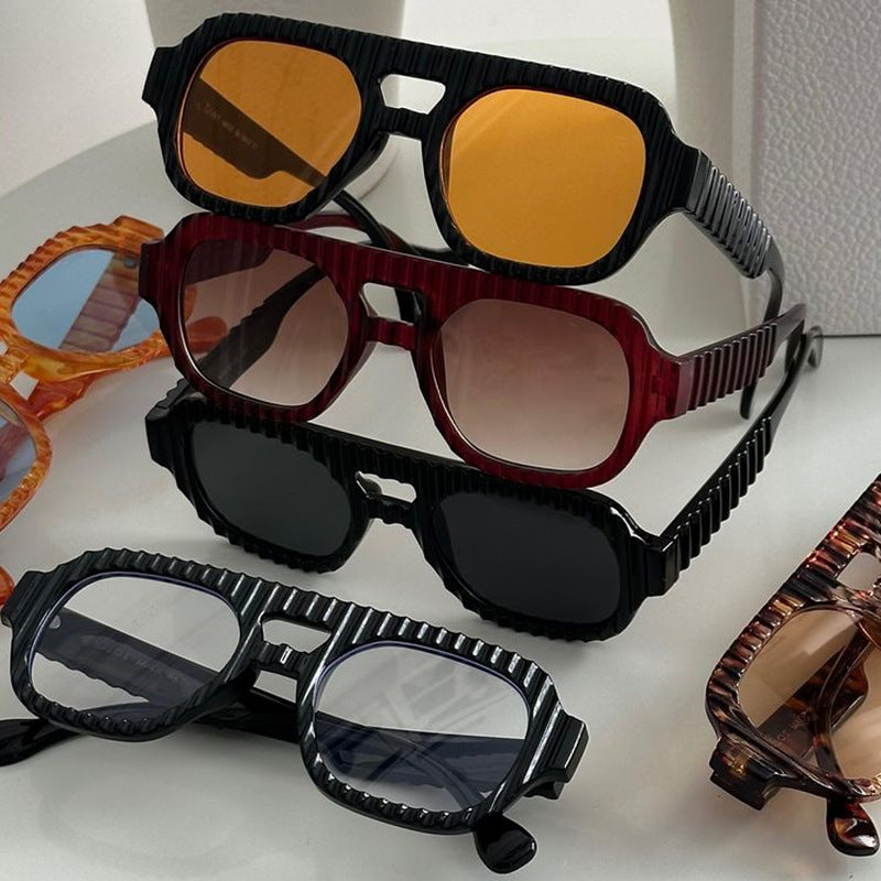 Women's geometric sunglasses with sophisticated structural design Stornfield