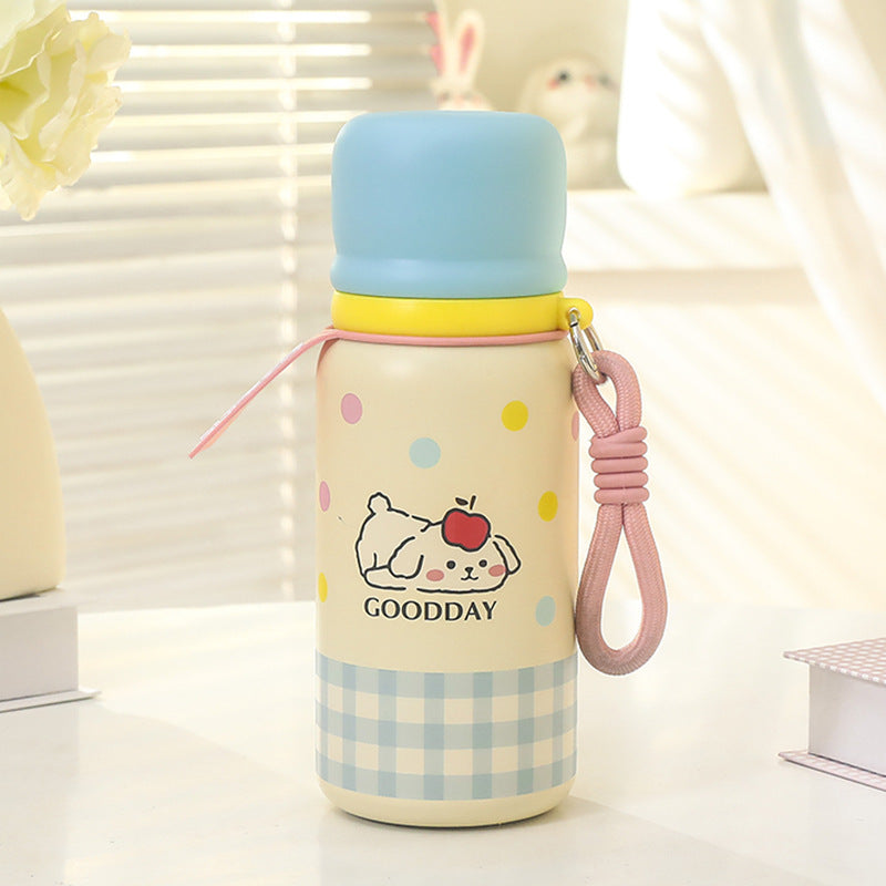 Ladies thermos bottle with animal motif and carrying strap Stornfield