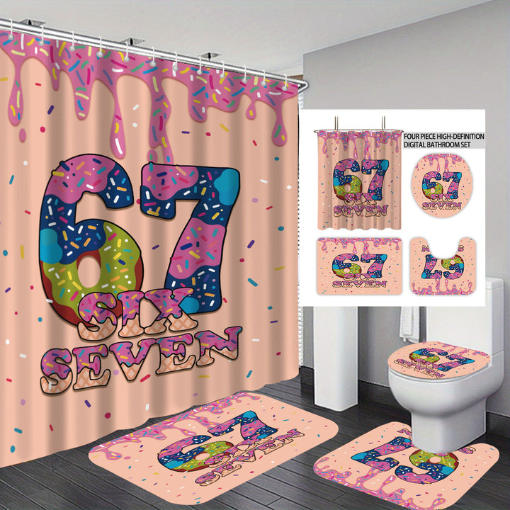 Colorful Dessert-Themed Bathroom Set Stornfield