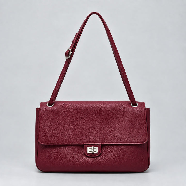 Elegant Leather Shoulder Handbag