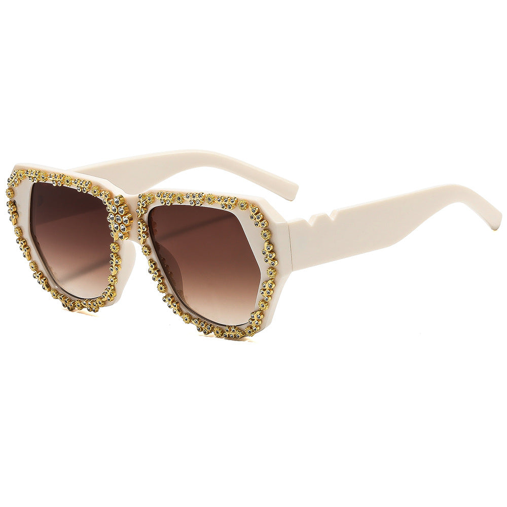 Women's fashionable sunglasses with opulent crystal frame Stornfield