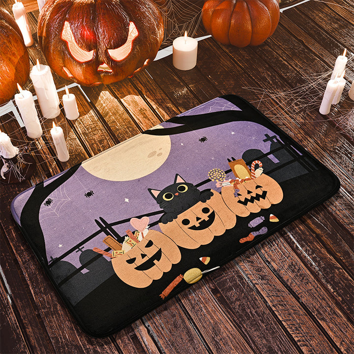 Halloween-Themed Decorative Bath Mat