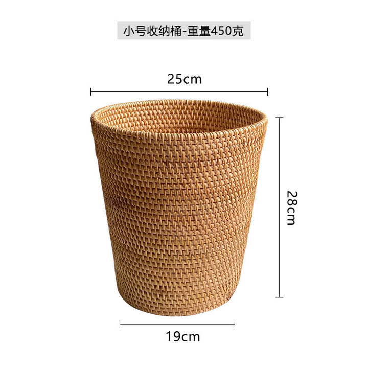 Women rectangular storage basket with practical handle Stornfield
