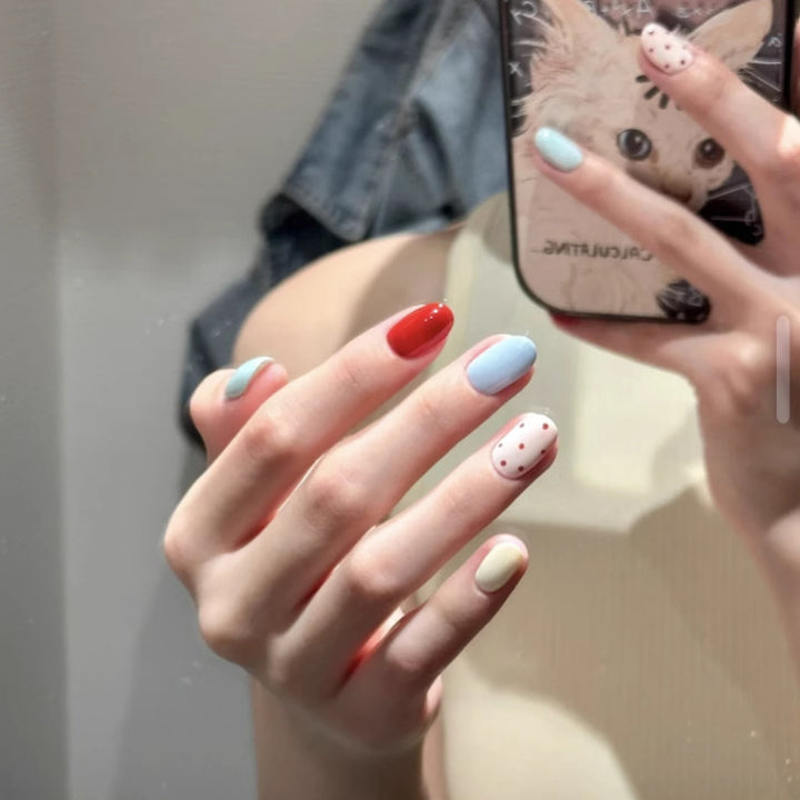 Glossy Ombre Press-On Nails Set Stornfield