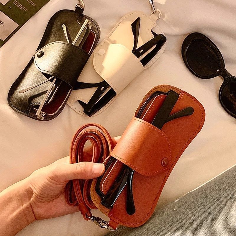 Leather Eyewear Case with Adjustable Strap Stornfield