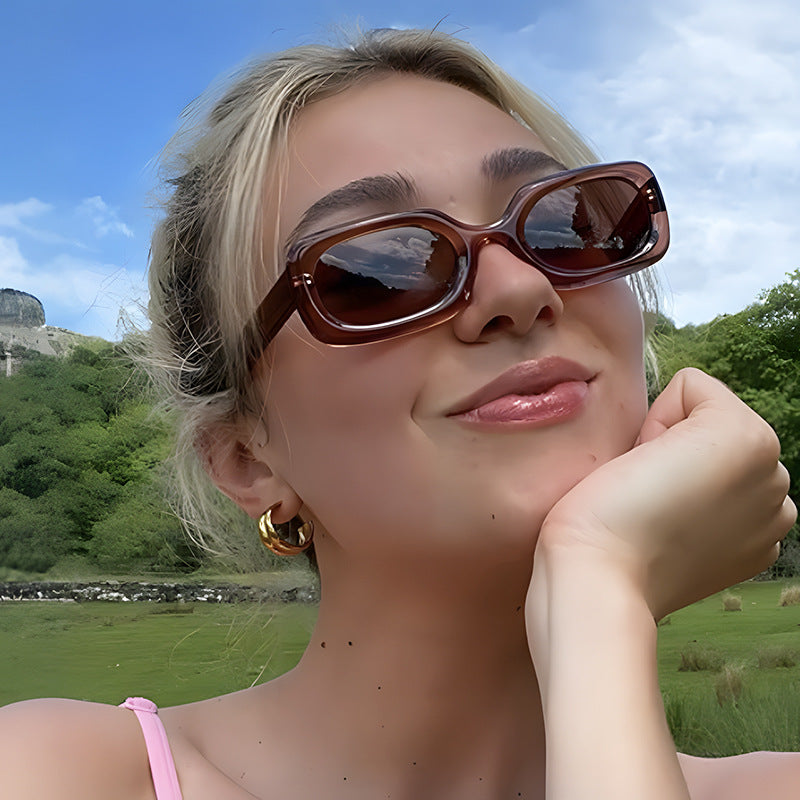 Women's oversized sunglasses with unusual pattern Stornfield
