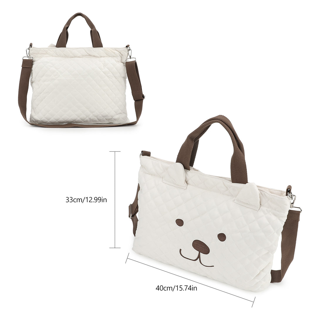 Teddy Bear Motif Tote Bag Stornfield