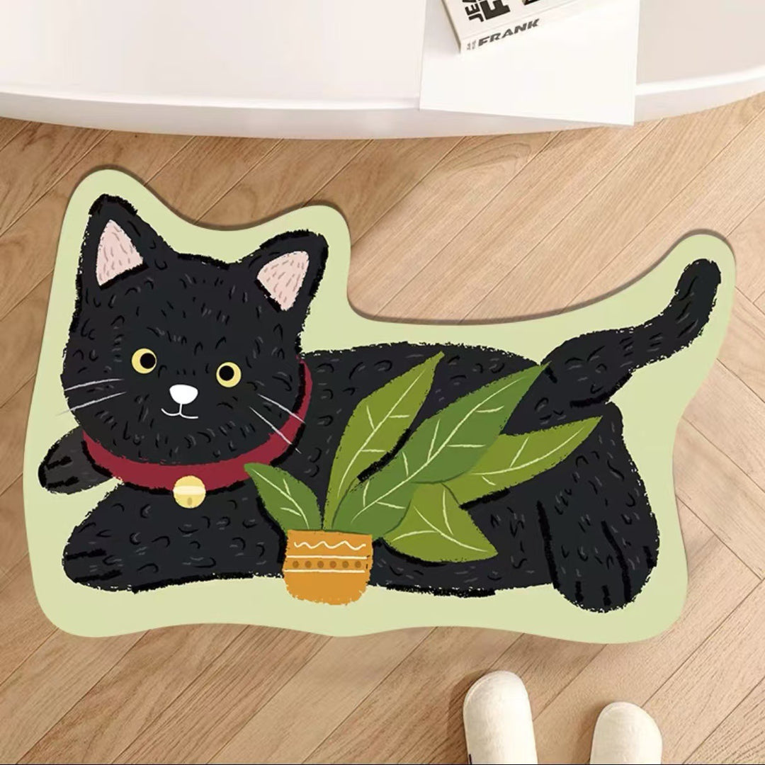 Cute Cartoon Dog-Shaped Bath Mat
