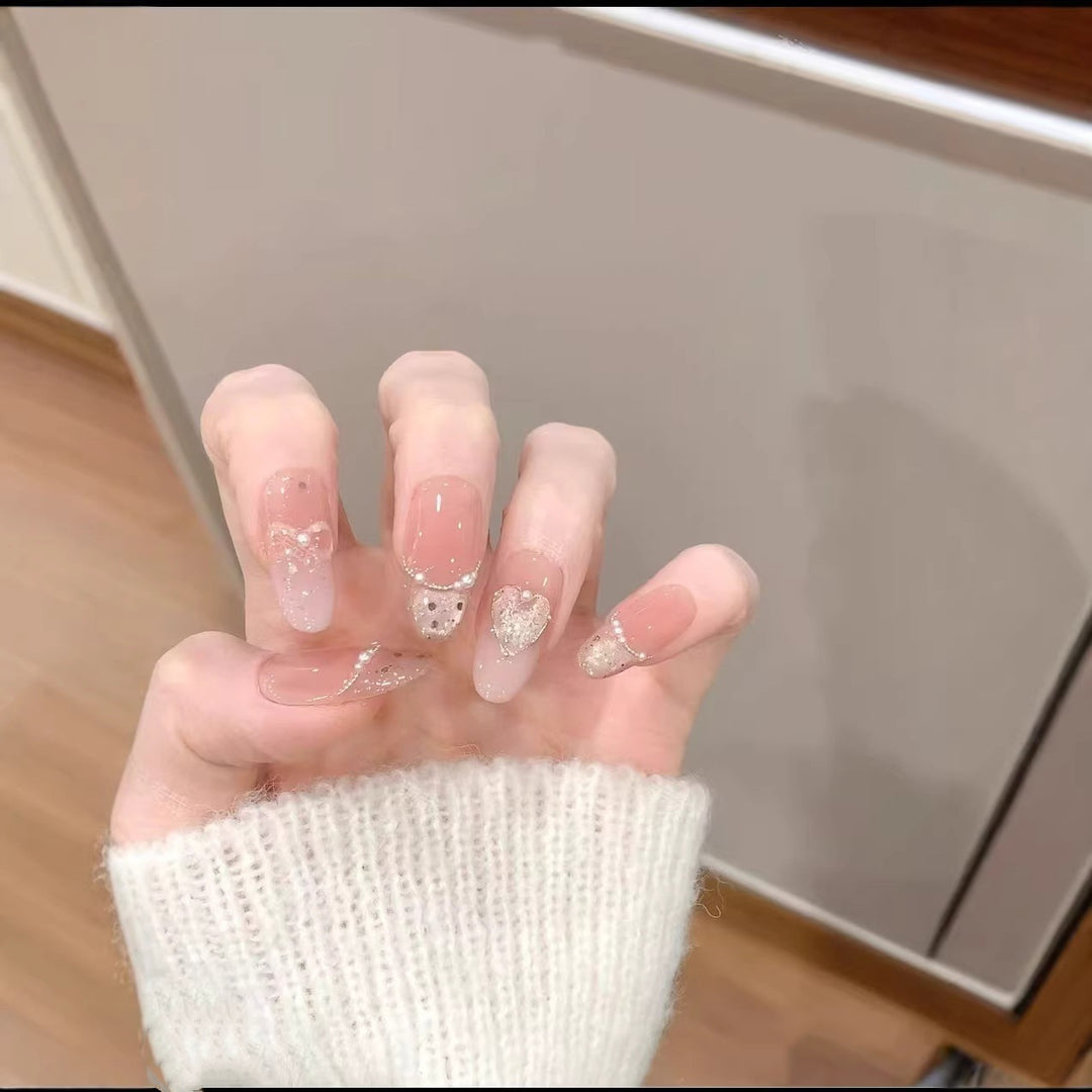 Elegant Decorative Press-On Nail Art