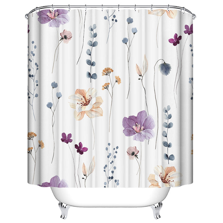 Leafy Floral Shower Curtain Stornfield