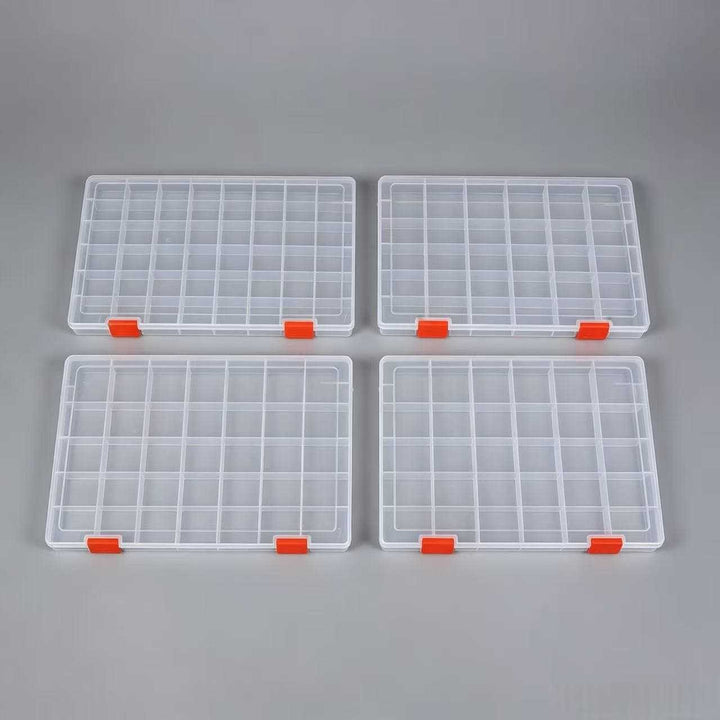 Transparent Multi-Grid Craft Organizer Stornfield
