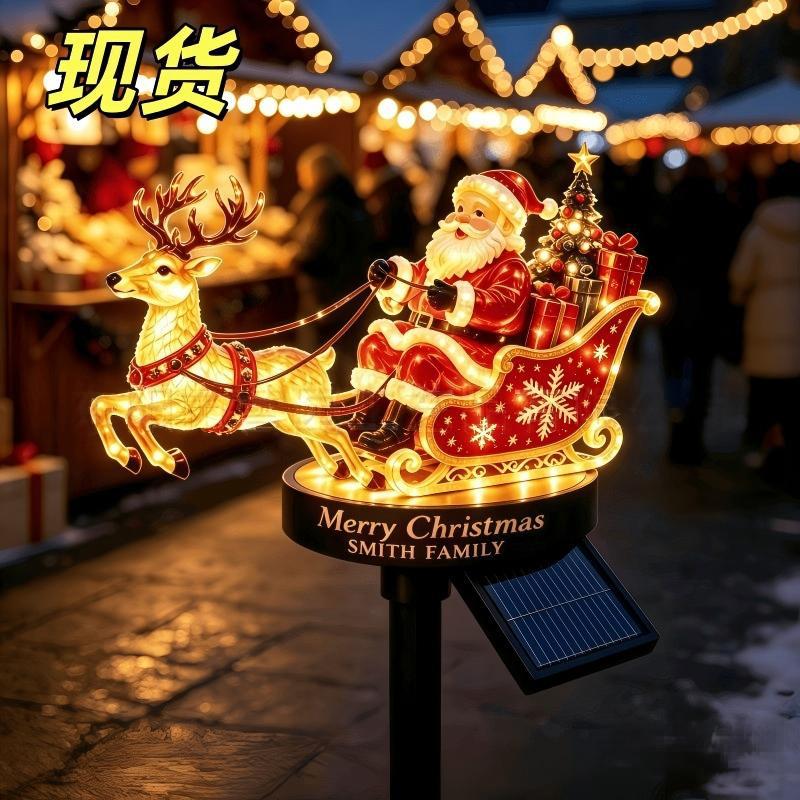 Christmas light decoration with Santa and reindeer Stornfield