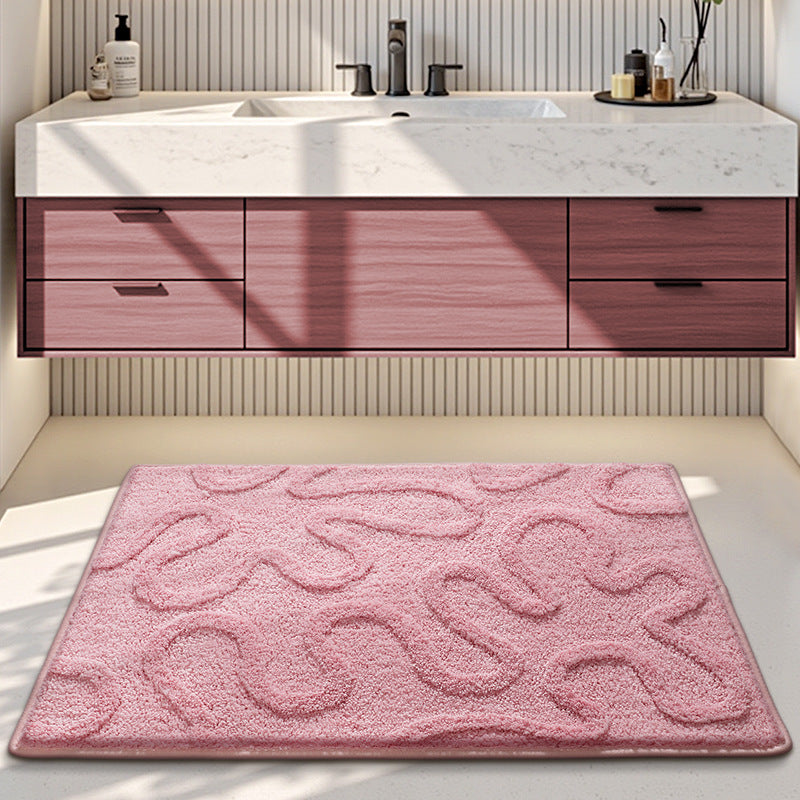 Plush Decorative Bathroom Area Mat