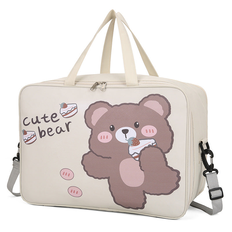 Cute Cartoon Bear Canvas Tote