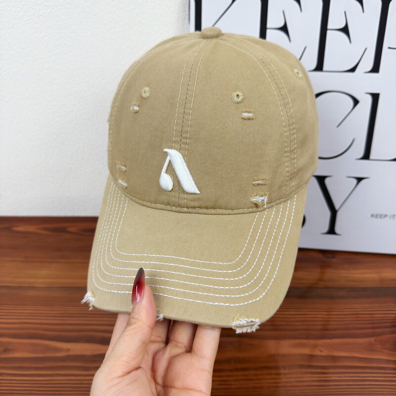 Men's Distressed Denim Style Cap Stornfield