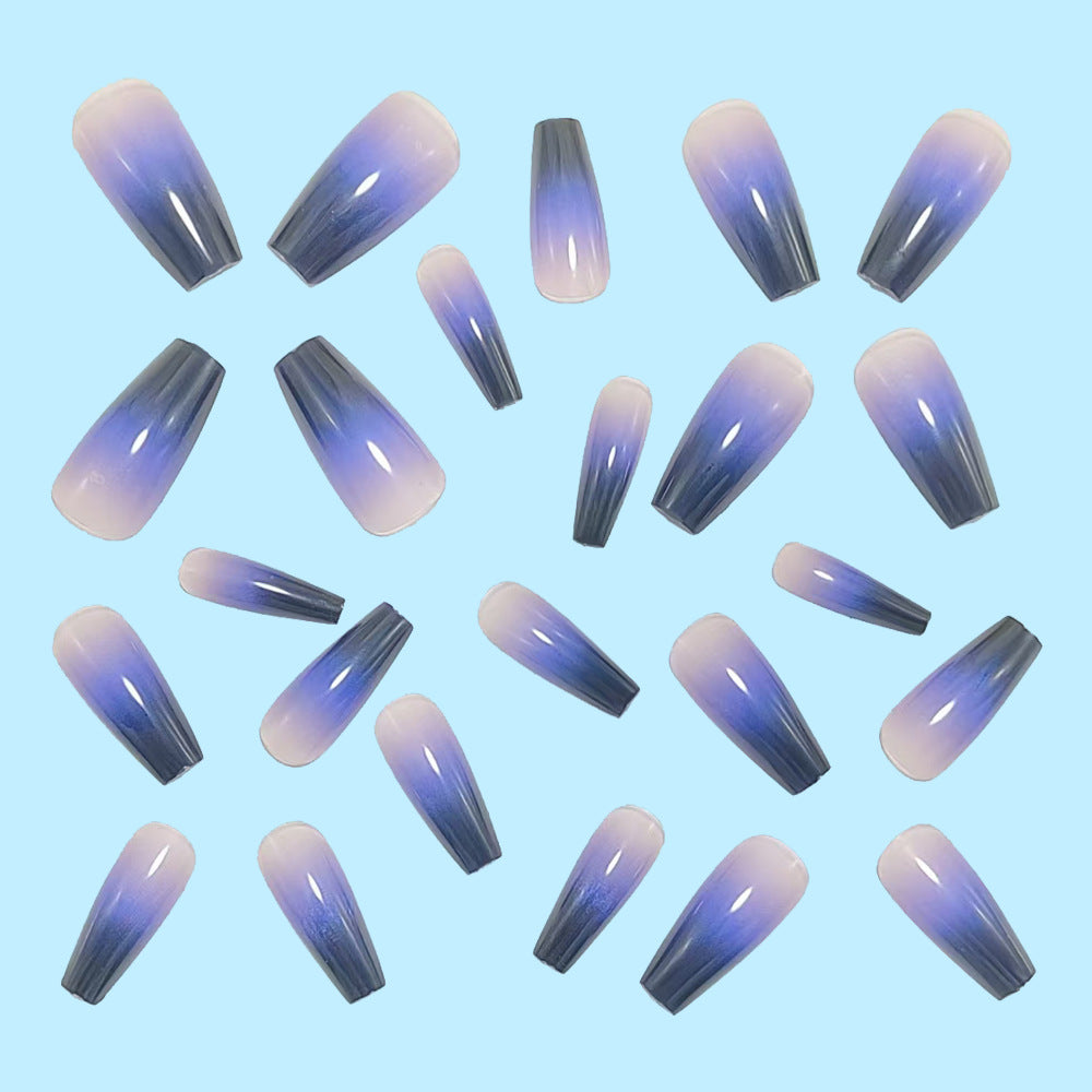 Fashionable artificial nails in elegant ombre design Stornfield
