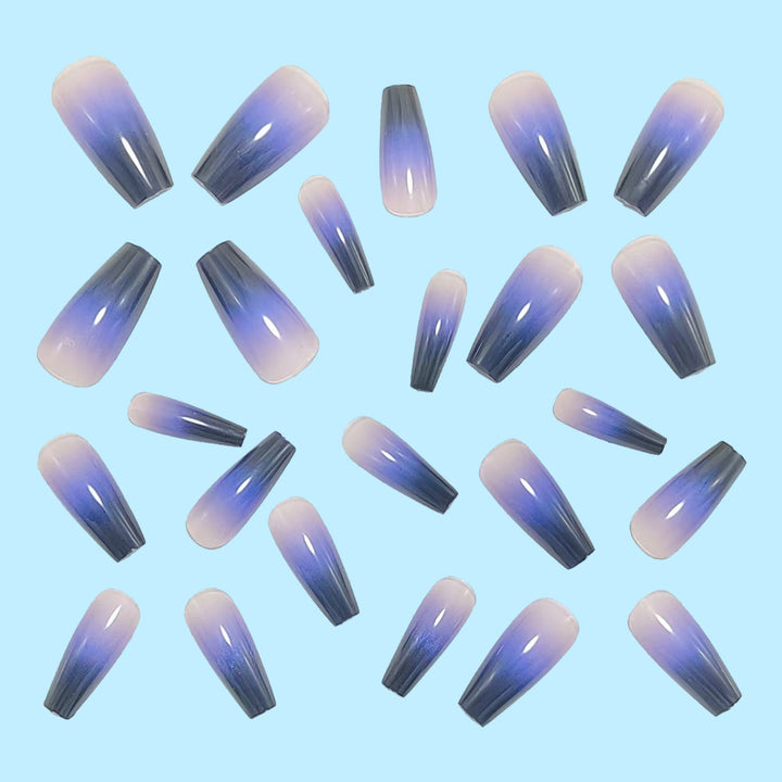 Fashionable artificial nails in elegant ombre design Stornfield