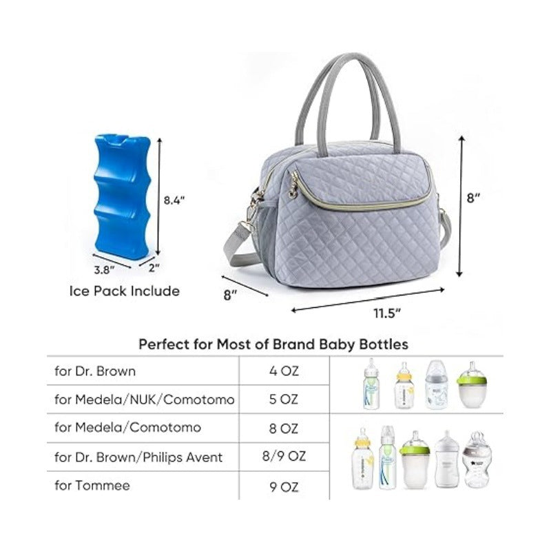 Multifunctional cooler bag with insulated interior compartment Stornfield