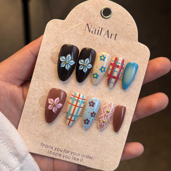 Elegant Artistic Press-On Nail Collection Stornfield