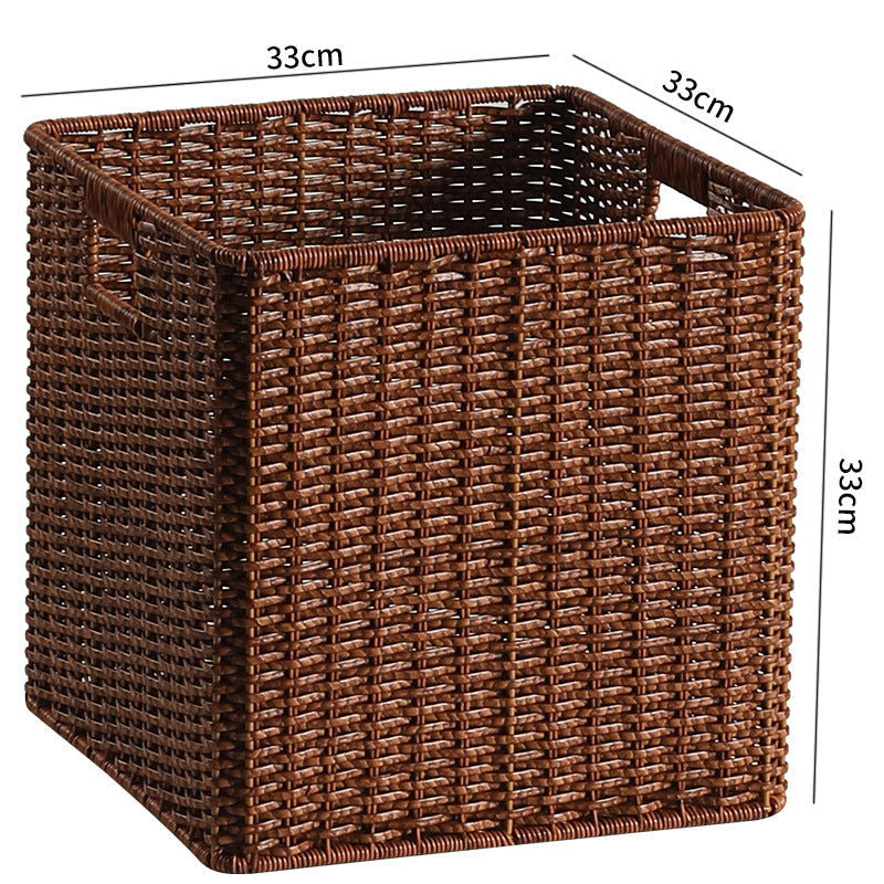 Handwoven Rustic Storage Cube Stornfield