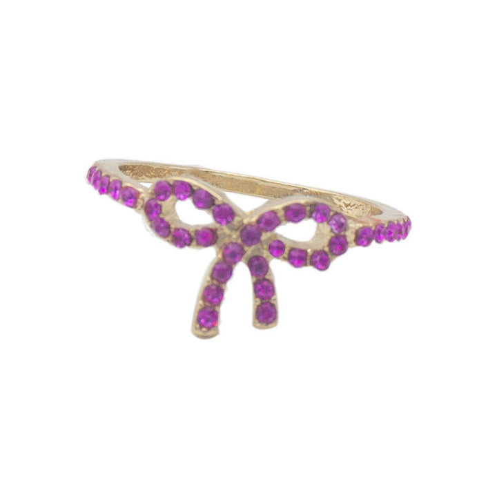 Bow-Designed Stone-Embellished Ring Stornfield