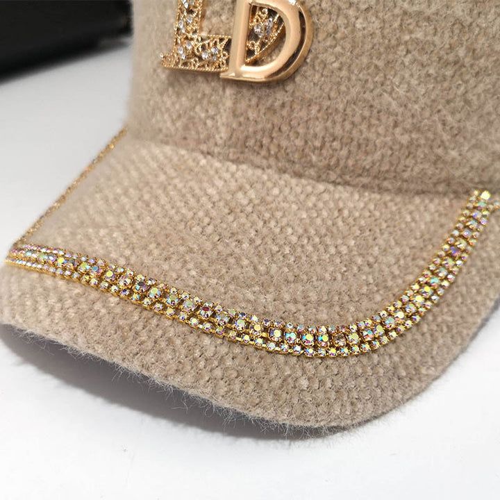 Women's Luxury Embellished Fleece Baseball Cap Stornfield