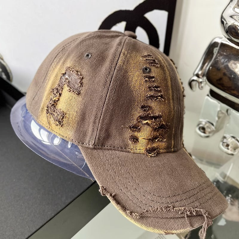 Unisex Distressed Denim Cap Stornfield