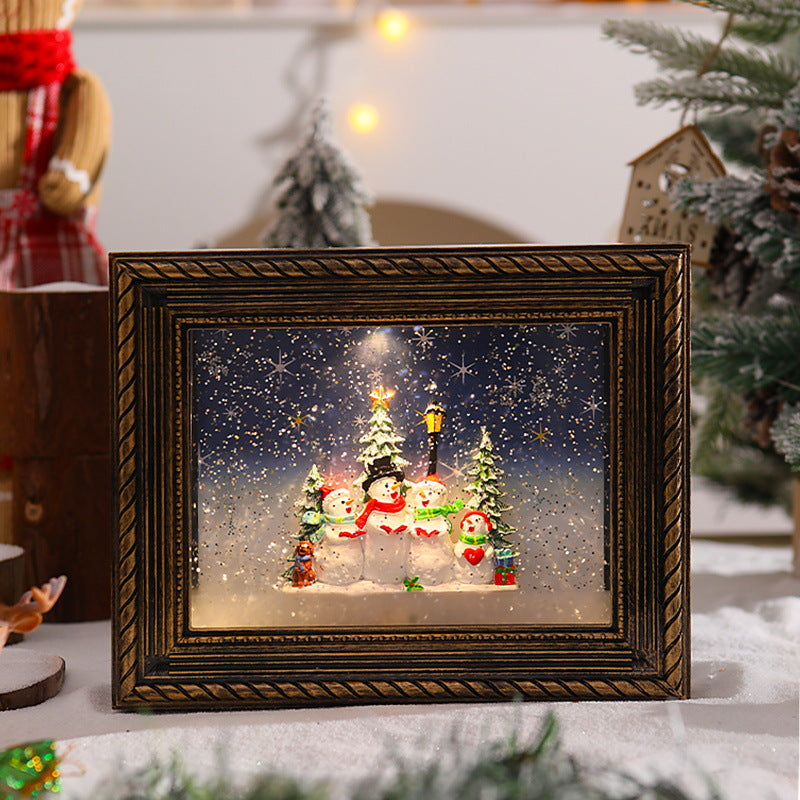 Decorative Christmas motif with snowmen Stornfield