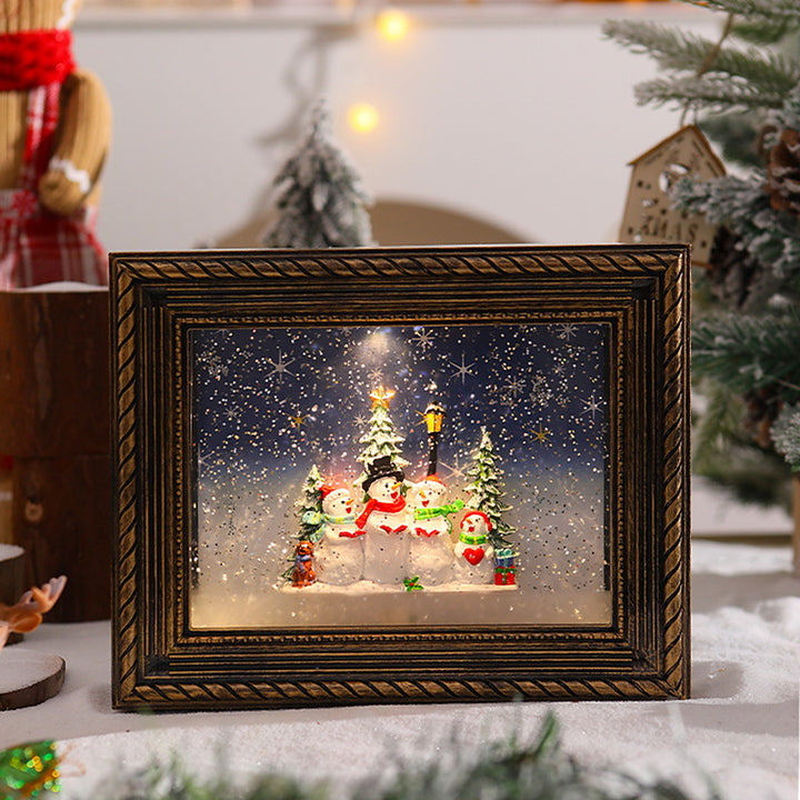 Decorative Christmas motif with snowmen Stornfield