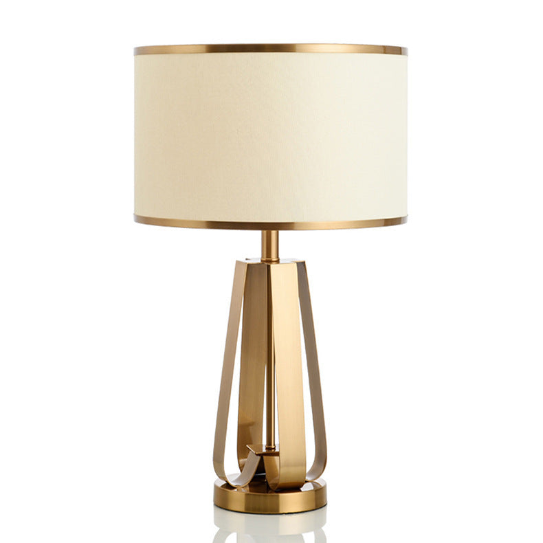 Elegant Modern Table Lamp with Sculptural Gold Base