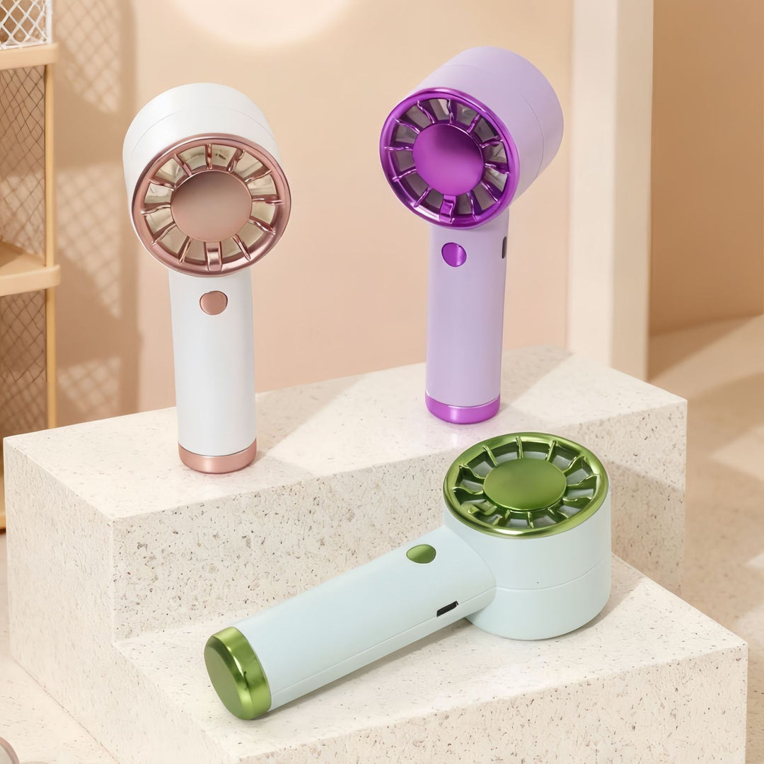 Women Portable Hand Fan with powerful battery technology and elegant design Stornfield