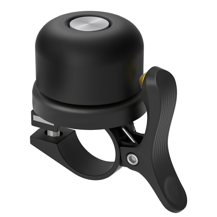 compact precision handlebar bell with quick-release clamp mount Stornfield